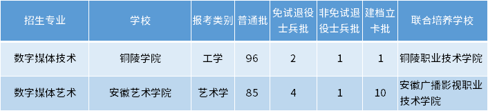 安徽專升本數(shù)字媒體技術(shù)專業(yè)招生學校