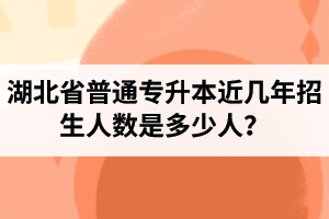 湖北省普通專升本近幾年招生人數(shù)是多少人？工作和升本怎么選擇比較好？