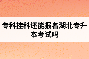 專科掛科還能報(bào)名湖北專升本考試嗎？在哪里能獲取最新的專升本資訊？