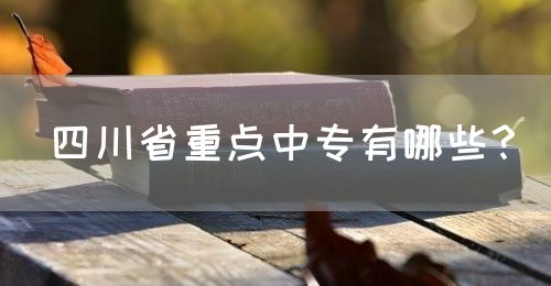 四川省重點(diǎn)中專有哪些？(圖1)