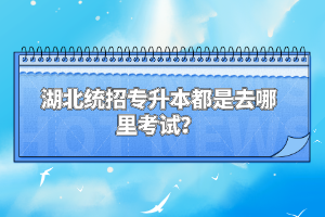 湖北統(tǒng)招專升本都是去哪里考試？