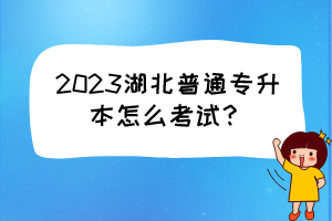 2023湖北普通專(zhuān)升本怎么考試？